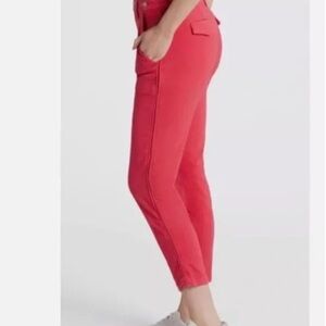 *PISTOLA* Dark Pink Casual High Rise Utility Crop Pants Size 28